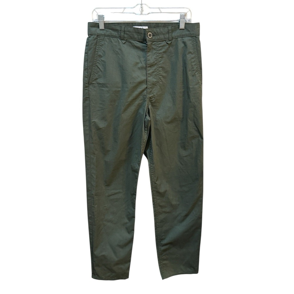COS Pants Women Size 6 Army Green High‎ Rise Straight Leg Utility Cotton Chinos
